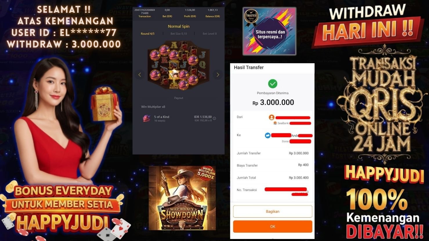 HAPPYJUDI JACKPOT SLOT WILD BOUNTY SHOWDOWN